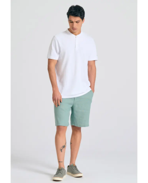 FUNKY BUDDHA Mao neck polo...